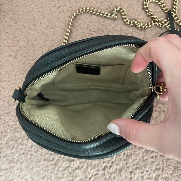 Gucci Nubuck Leather Soho Disco Crossbody Chain Bag - Picture 4 of 6